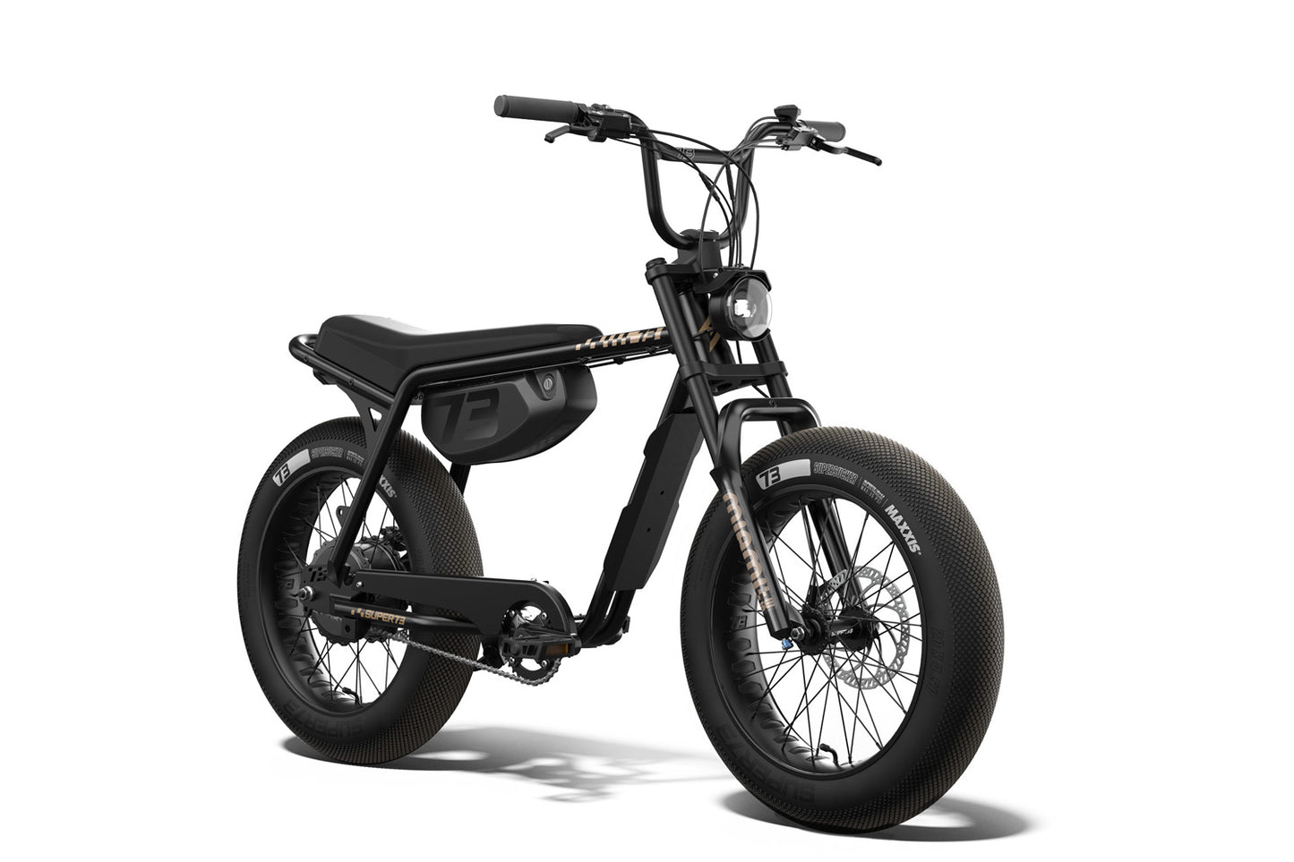 Super 73 special edition Black electric bike on a white background