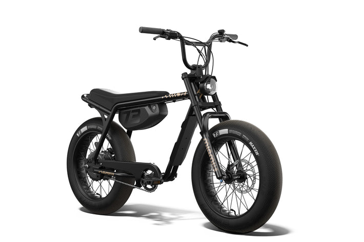 Super 73 special edition Black electric bike on a white background