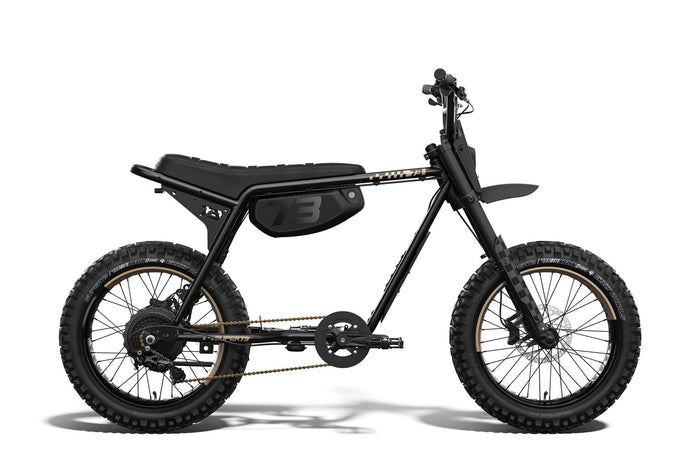 super 73 bikes S adventure limited edition black and bronze side on