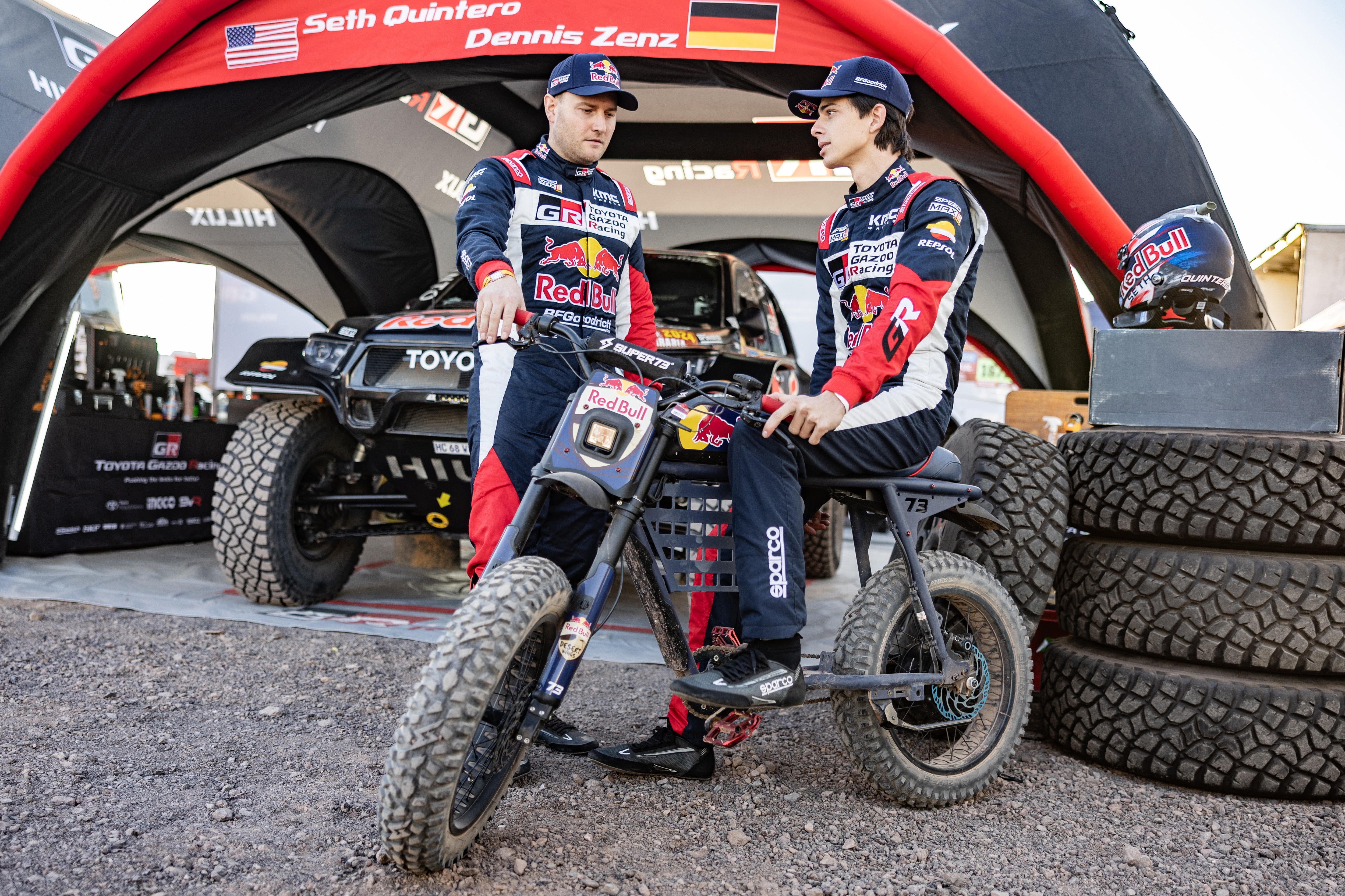 Kin Race SUPER73 Takes on Dakar Red Bull Racing