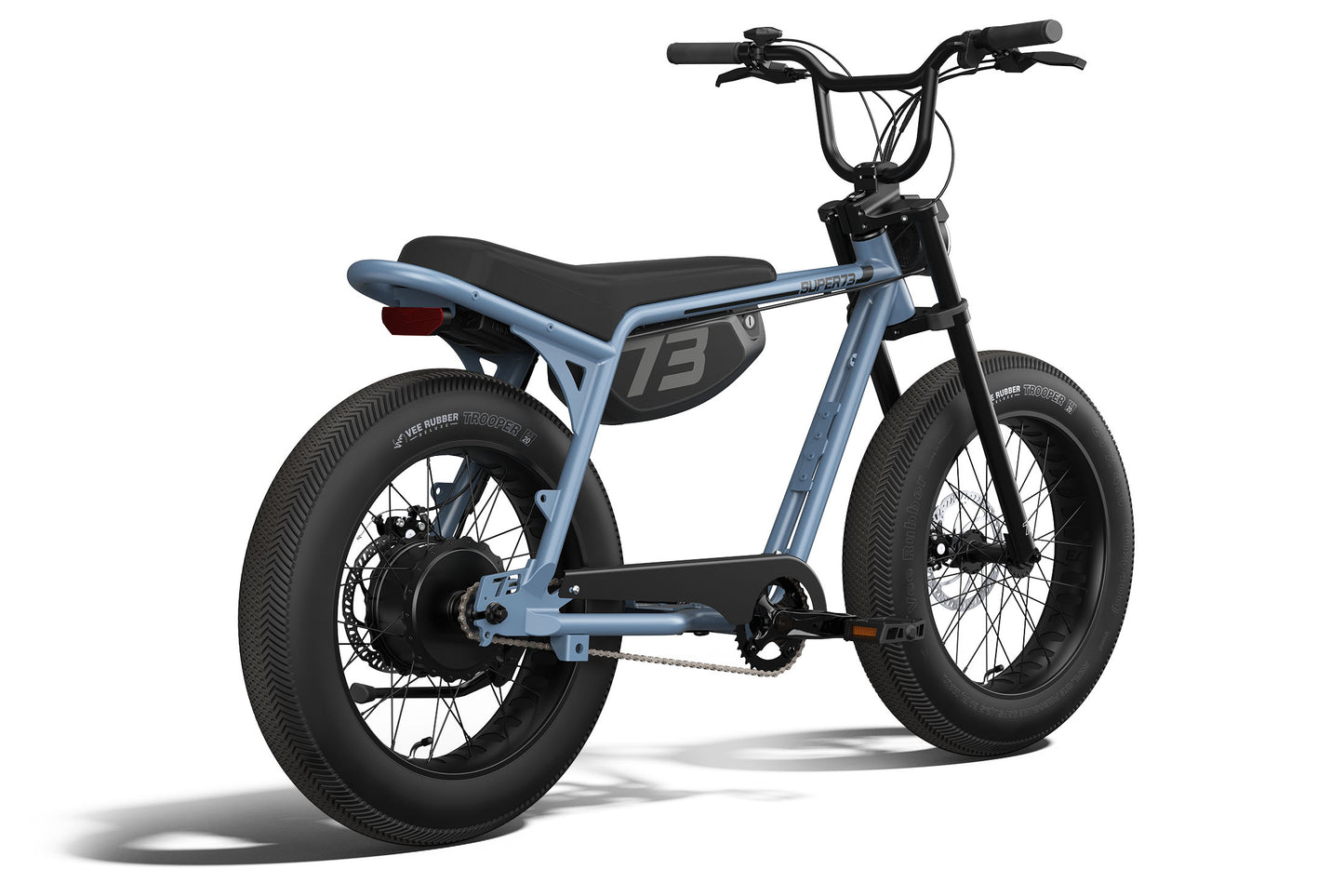 Panthro Blue Z Miami electric bike with &#39;13&#39; branding on a white background