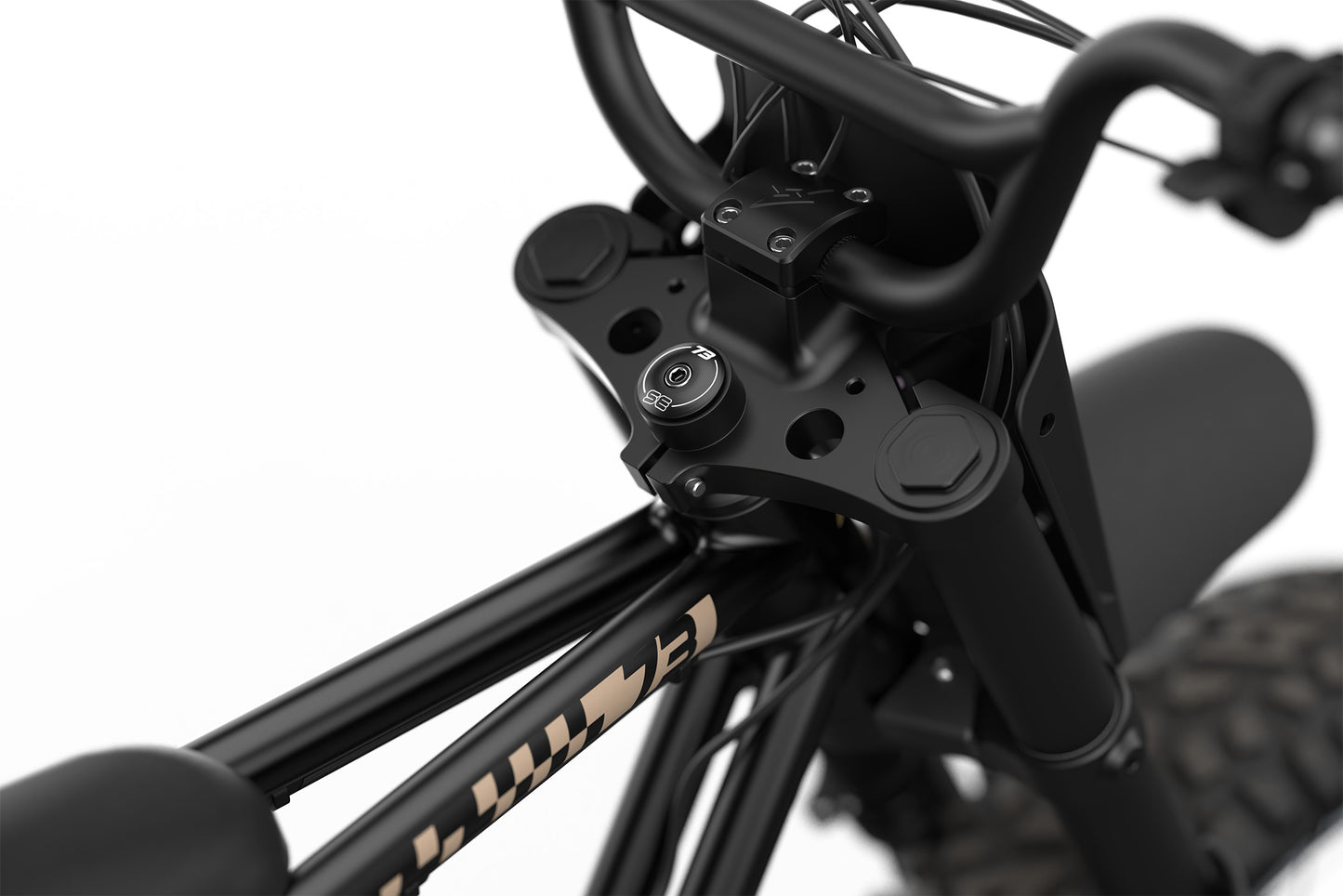 super 73 bikes S adventure limited edition black and bronze detail view