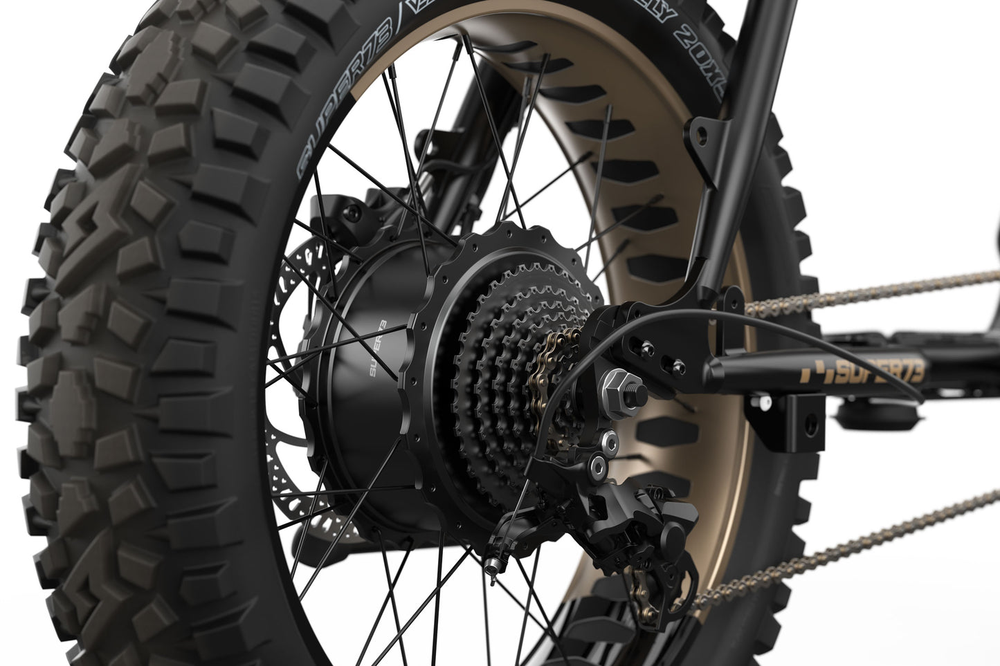 super 73 bikes S adventure wheels limited edition black and bronze