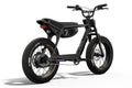Black super 73 electric bike on a white background