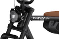 Close-up of a black electric bike with Super73 branding on a white background