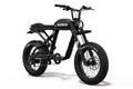 Front/side view of the SUPER73 R Brooklyn ebike in Obsidian. @color_obsidian