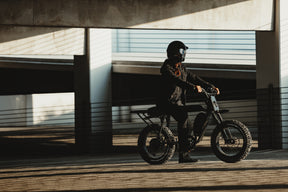 Lifestyle shot of the SUPER73-S Blackout ebike