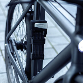 detail shot of ABUS BORDO™ One bike lock on bike