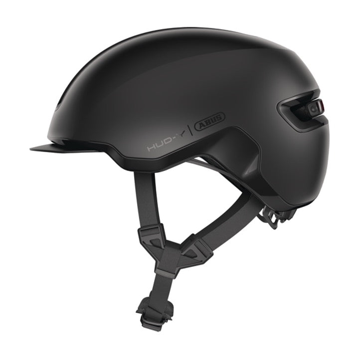 left angle view of ABUS HUD-Y in velvet black