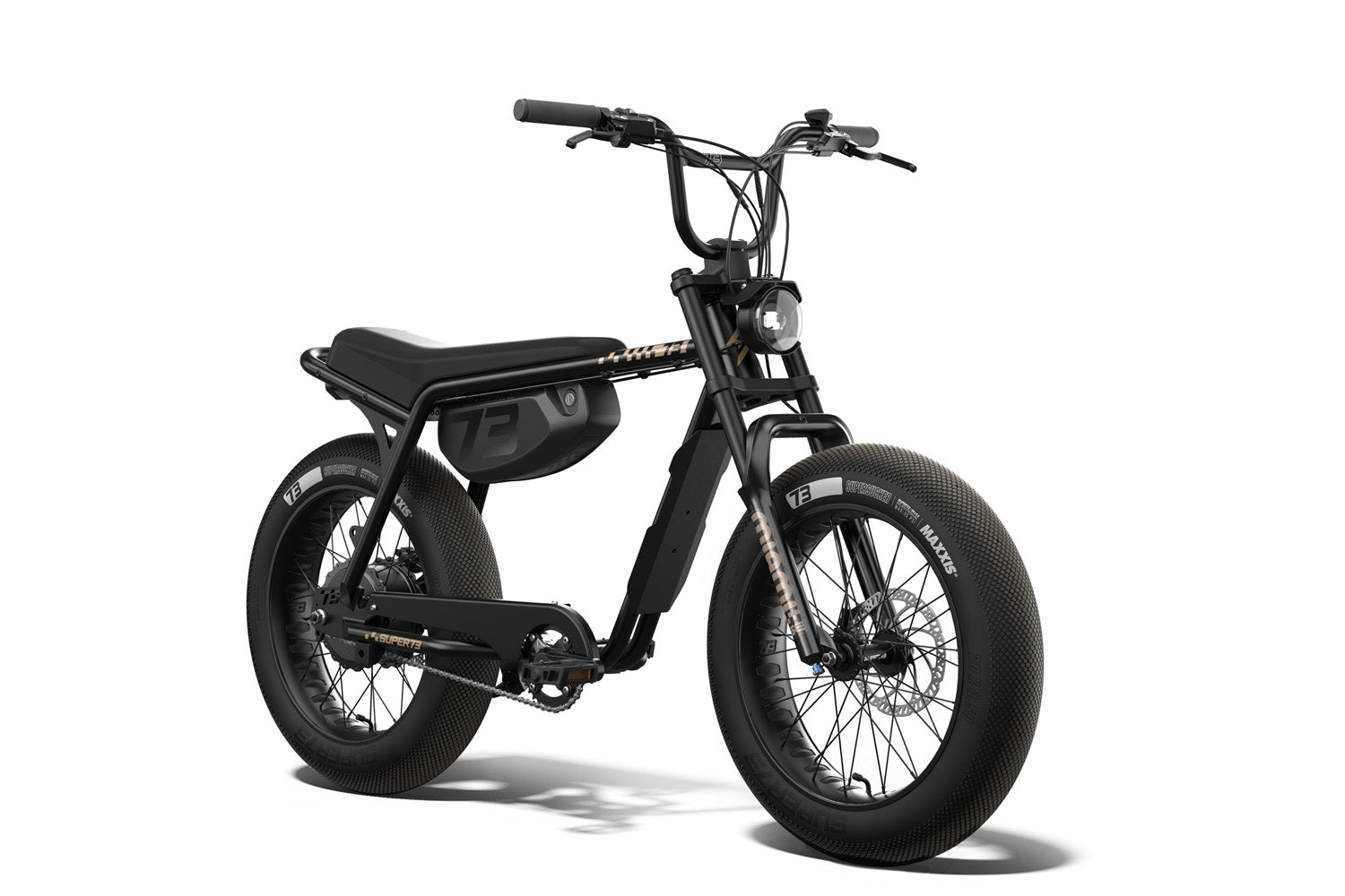 Super 73 special edition Black electric bike on a white background