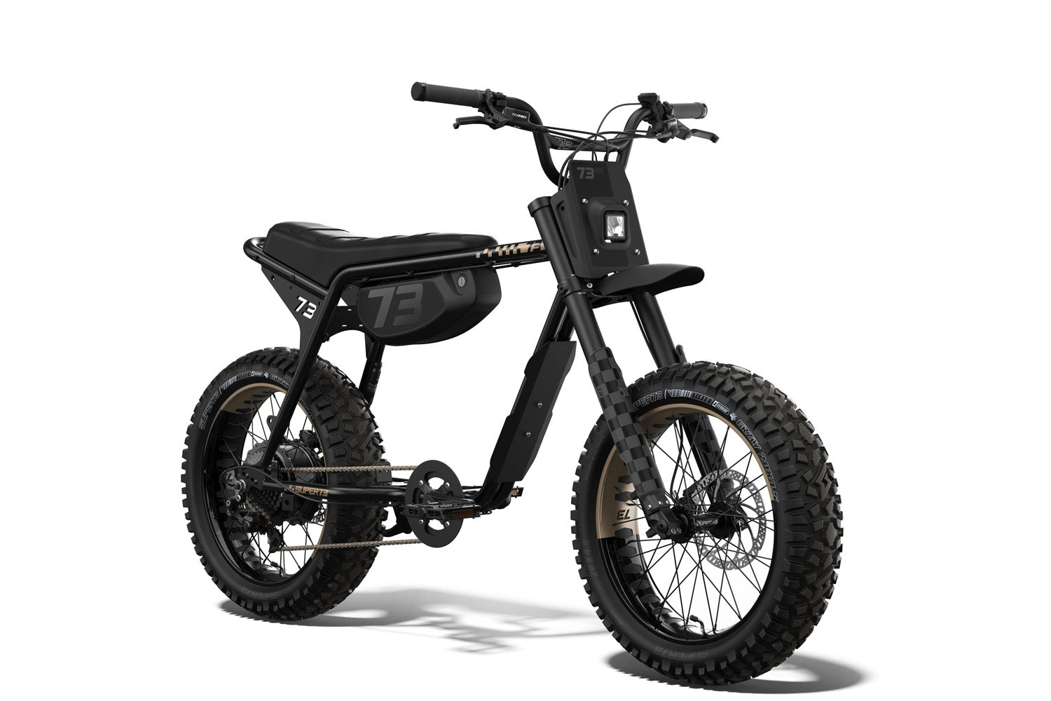 super 73 bikes S adventure limited edition black and bronze front