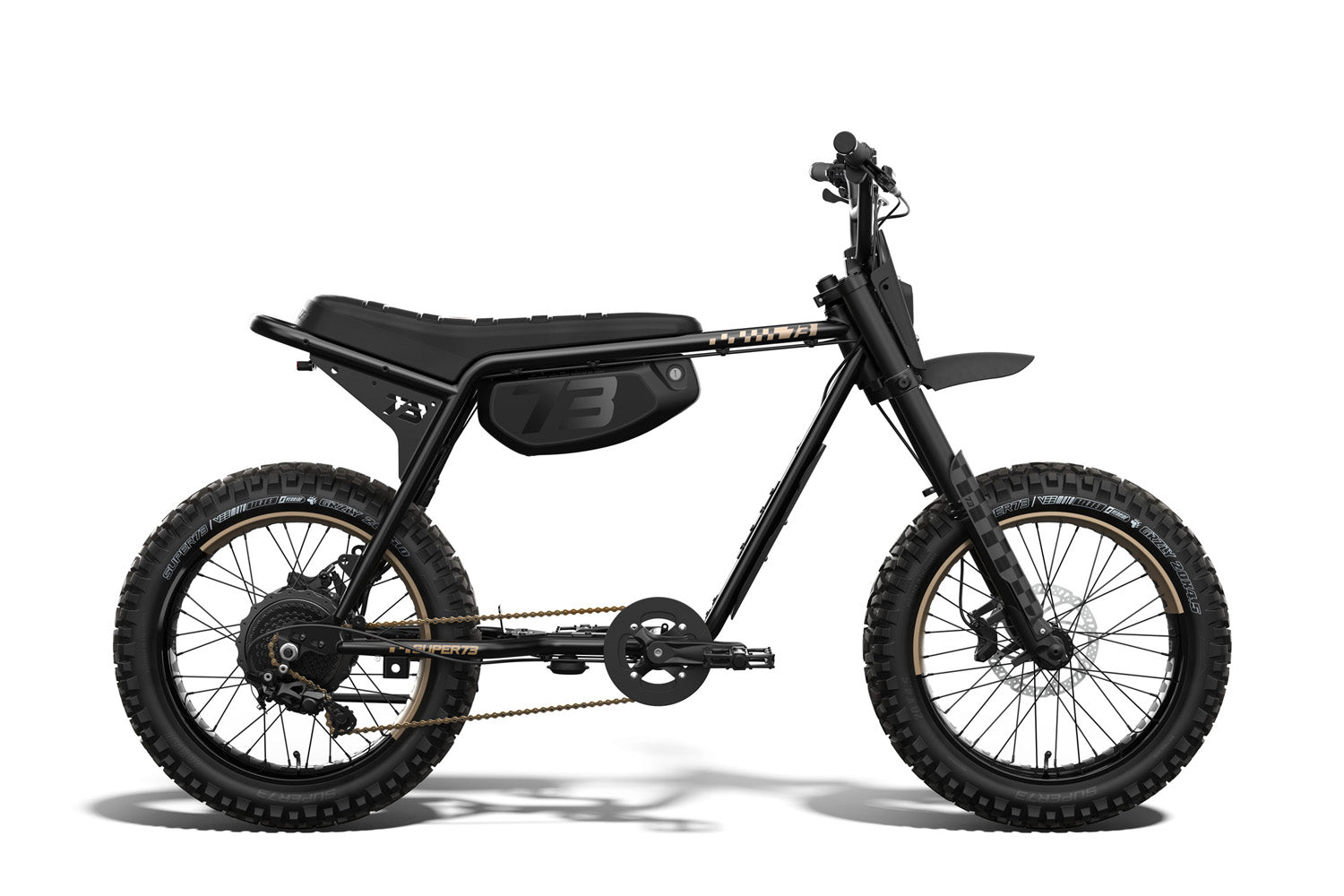 super 73 bikes S adventure limited edition black and bronze side on