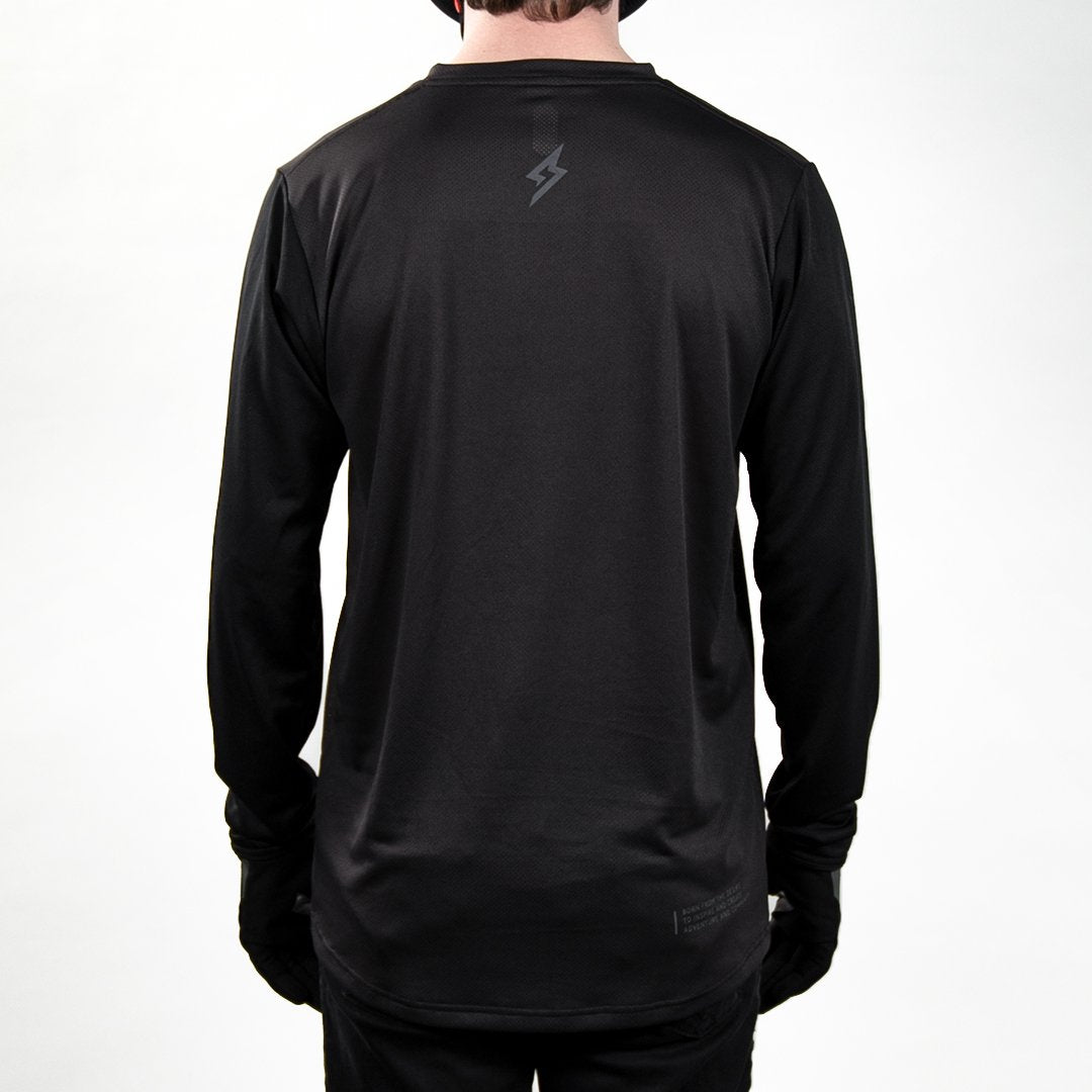 100% Super73 Ridecamp Long Sleeve Jersey Black