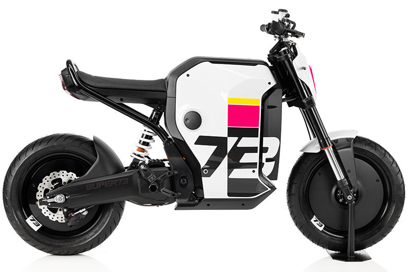 Super73-C1X electric motorbike side shot