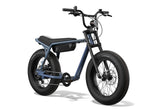 Front side view of SUPER73-Z Miami ebike in Panthro Blue. @color_panthro blue