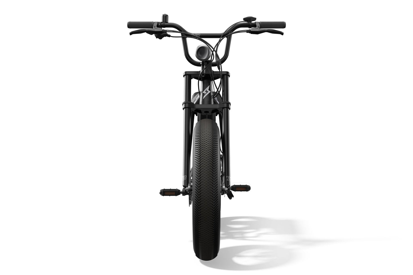 Front view of SUPER73-Z Miami ebike in Obsidian. @color_obsidian