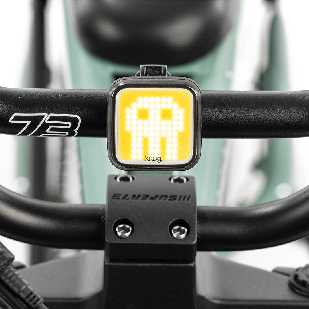 Universal Knog Light Blinder Skull on a Super73 ebike