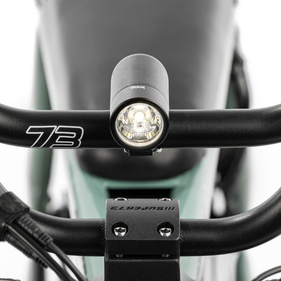 Universal Knog Light Plug Front on a Super73 ebike