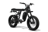 Front/side view of the SUPER73 R Adventure ebike. @color_snowshadow se